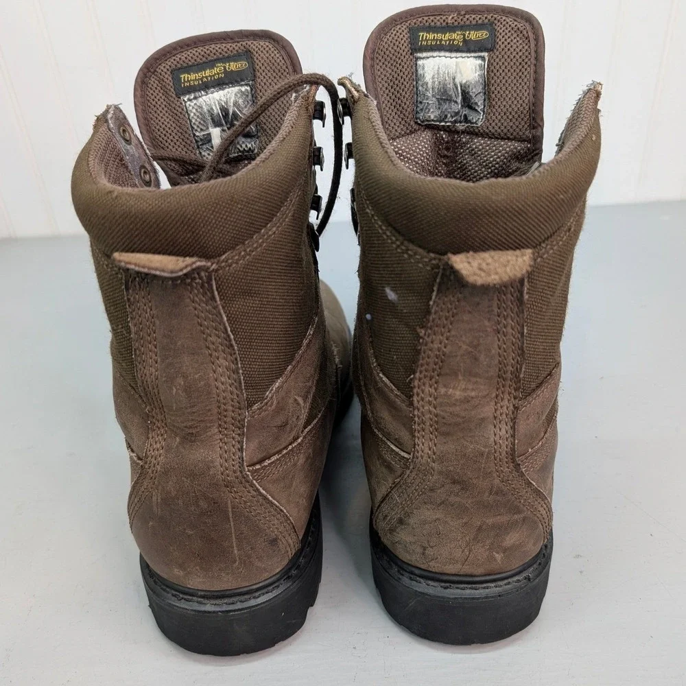 Field & Stream Leather Boots Men's Sz 8.5 Gore-Tex Thinsulate Hiking Vibram Sole